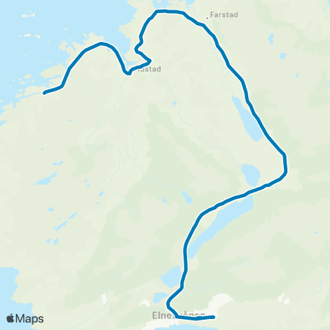 FRAM Elnesvågen-Farstad-Hustad map