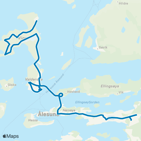 FRAM Skoleskyss Skolerute Giske map