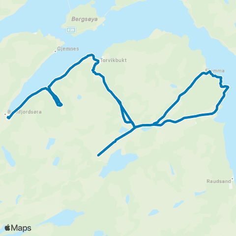 FRAM Skoleskyss Skoleruter Gjemnes map