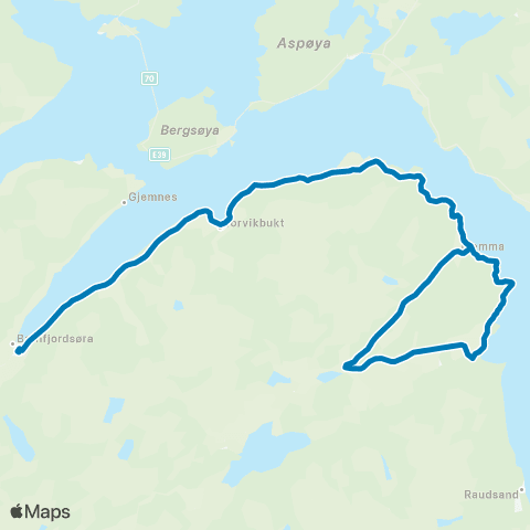 FRAM Torvikbukt-Batnfjord map