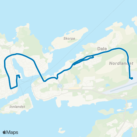 FRAM Skoleskyss Skolerute Kristiansund map
