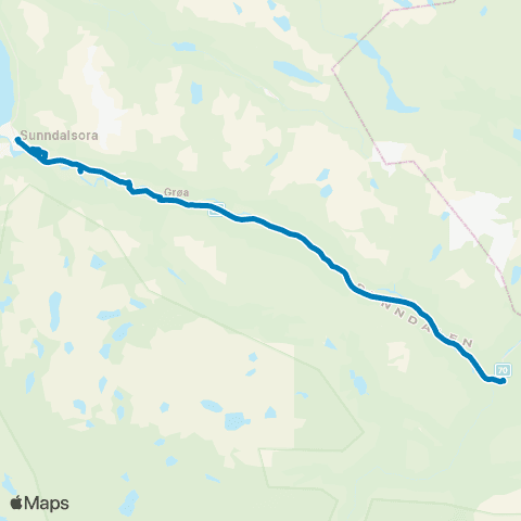 FRAM Skoleskyss Skoleruter Sunndal map