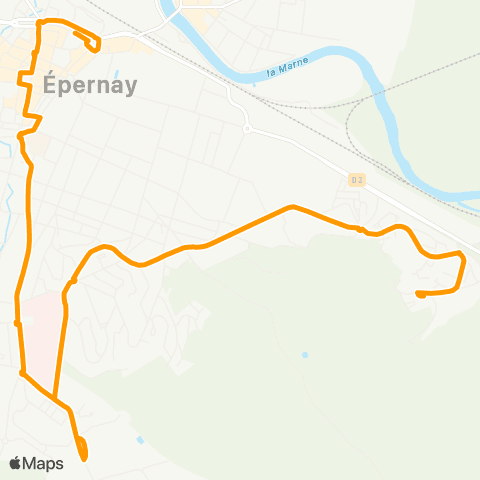 Mouvéo Épernay Gare routière / Belle Noue map