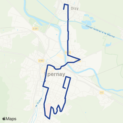 Mouvéo Dizy Pte du Vignoble / Épernay Ste Marthe map
