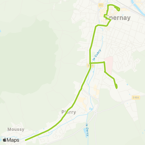 Mouvéo Épernay Gare rout. / Moussy les Prieurés map