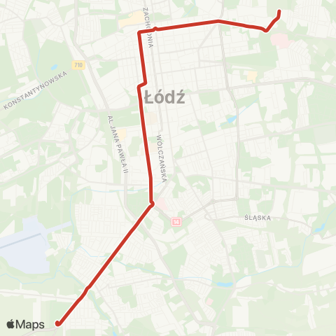 MPK Łódź  map