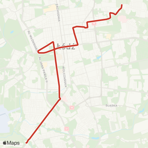MPK Łódź  map