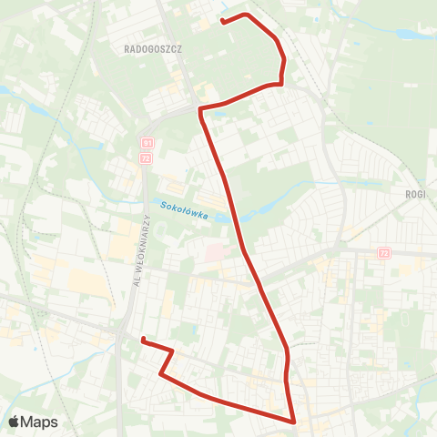 MPK Łódź  map