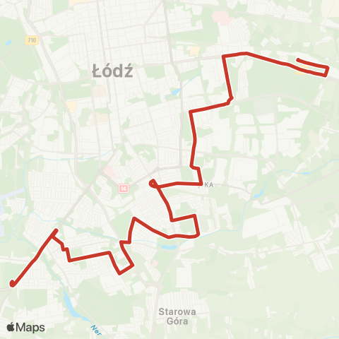 MPK Łódź  map