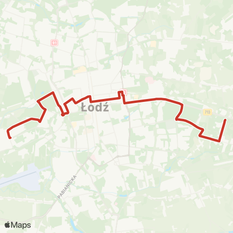 MPK Łódź  map