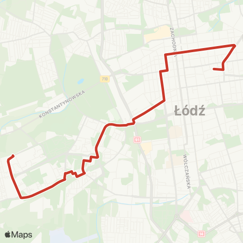 MPK Łódź  map