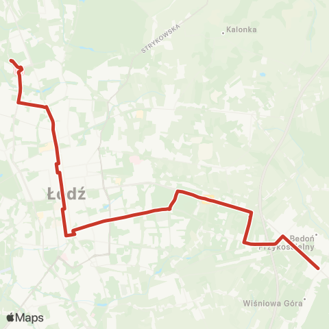 MPK Łódź  map