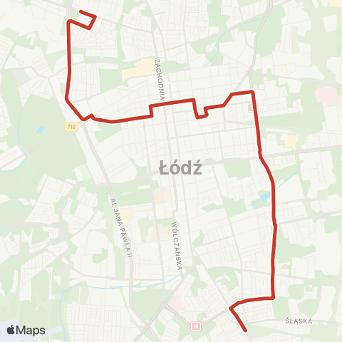 MPK Łódź  map