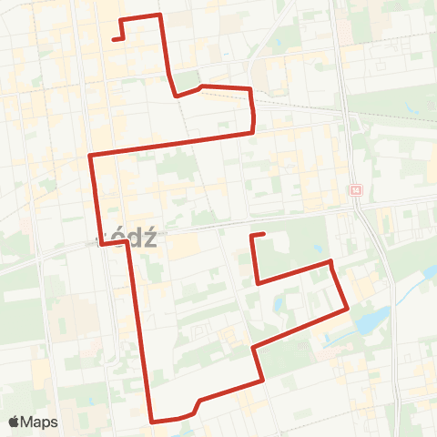 MPK Łódź Piotrkowska-Łódzka Inf. Turystyczna-Muzeum Kinematografii map