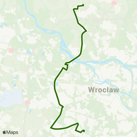 MPK Wrocław Kminkowa — Krzyki map