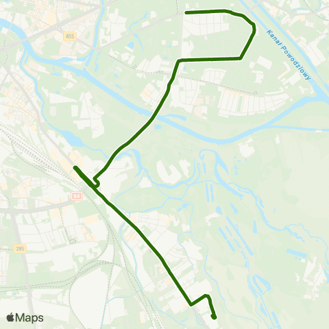 MPK Wrocław Brochowska — 8 Maja map