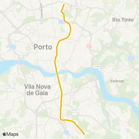 Metro do Porto - map