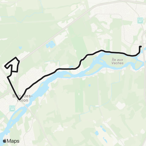 exo Terrebonne-Mascouche Terrebonne - Bois-des-Filion map