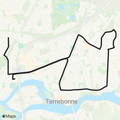 exo Terrebonne-Mascouche Terrebonne - Mascouche map