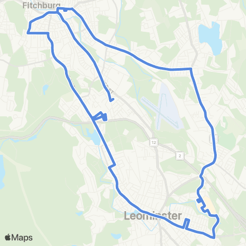 MART Fitchburg 1 map