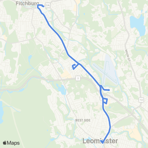 MART Fitchburg 2 map