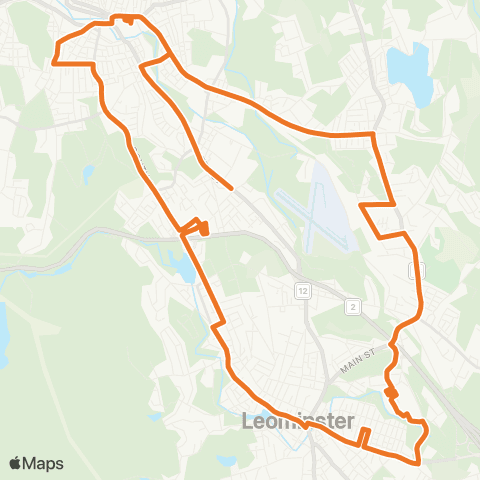 MART Fitchburg / Leominster / Lunenburg map