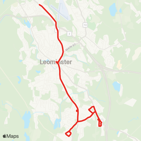 MART Leominster map
