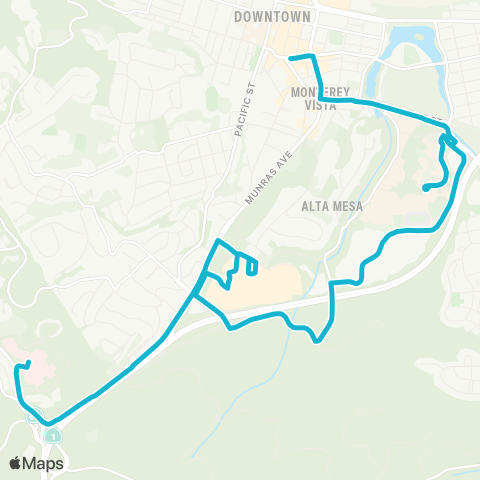 Monterey-Salinas Transit Monterey - CHOMP map