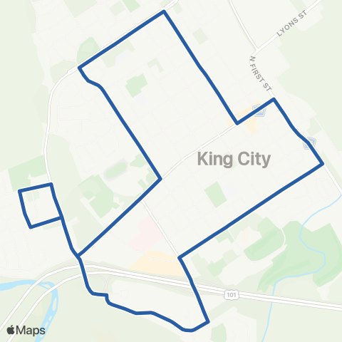 Monterey-Salinas Transit King City map