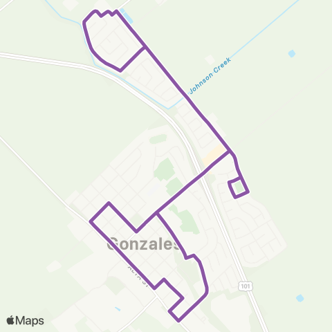 Monterey-Salinas Transit Gonzales map