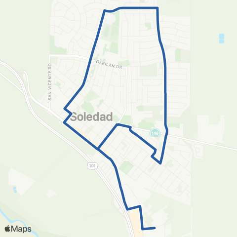 Monterey-Salinas Transit Soledad map