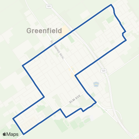 Monterey-Salinas Transit Greenfield map