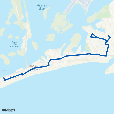 MTA Queens Rockaway Beach Bl / Beach Channel Dr map