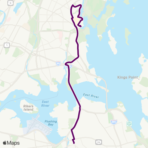 MTA Queens Co-Op City / Pelham Bay - Flushing Ltd map
