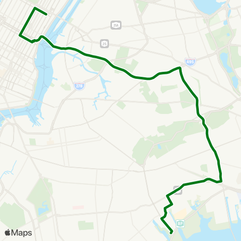 MTA Express Spring Creek - Midtown map