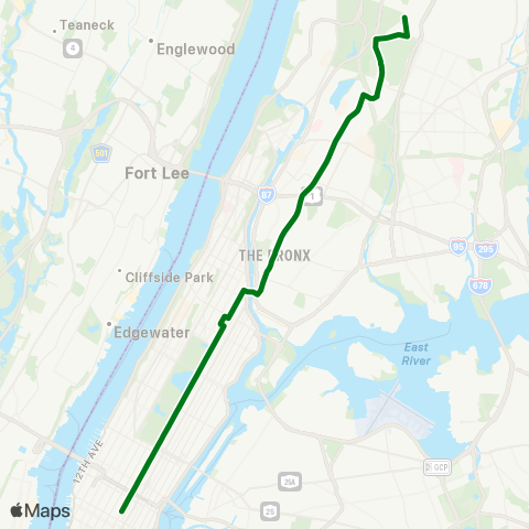 MTA Express Woodlawn - Midtown map