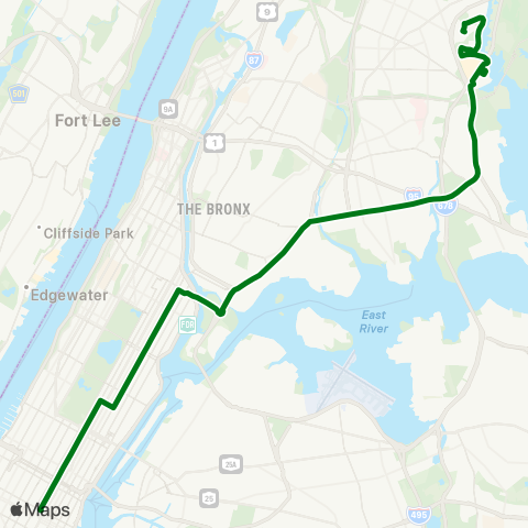 MTA Express Co-Op City - Midtown map