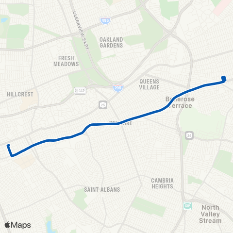 MTA Queens Jamaica Avenue East map