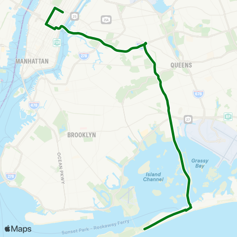 MTA Express Neponsit - Midtown Express map