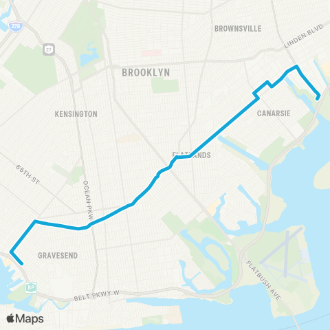 MTA Brooklyn Coney Island - Spring Creek Towers map