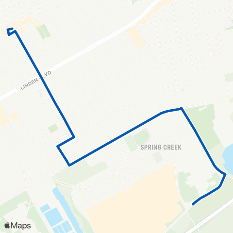 MTA Brooklyn Spring Creek-New Lots map