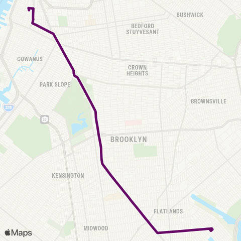 MTA Brooklyn Kings Plaza - Downtown Brooklyn map