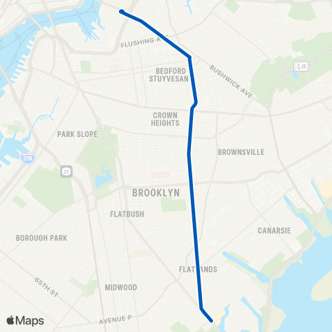 MTA Brooklyn Kings Plaza - Williamsburg map