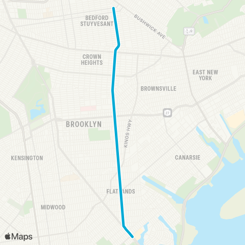 MTA Brooklyn Kings Plaza - Williamsburg map