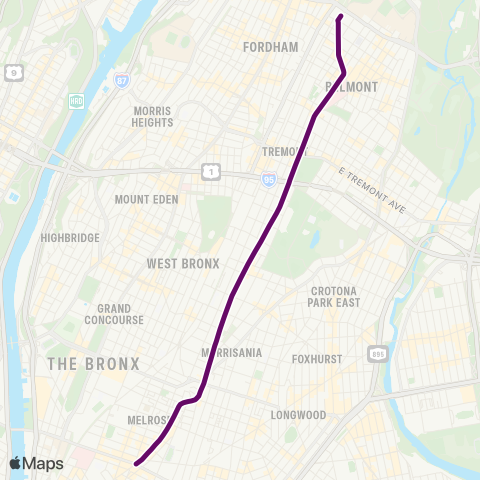 MTA Bronx Fordham Plaza - The Hub map