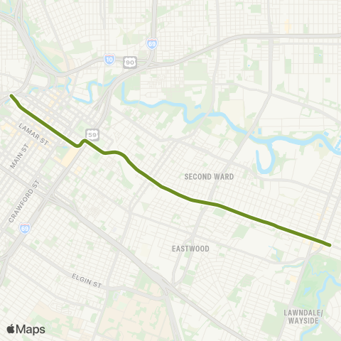 METRO Metrorail Green Line map