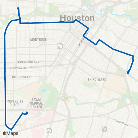 METRO Kirby / Polk map