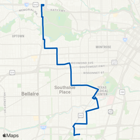 METRO Buffalo Speedway map