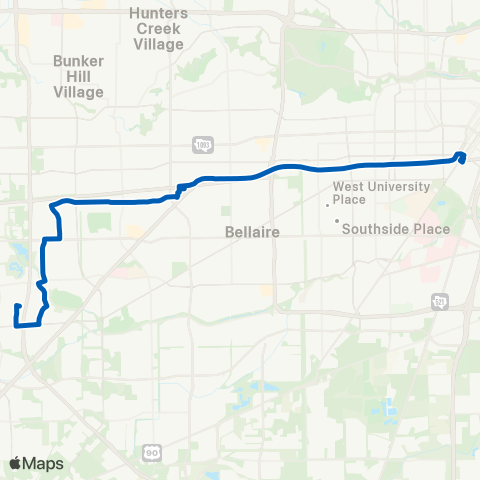 METRO Harwin Express map