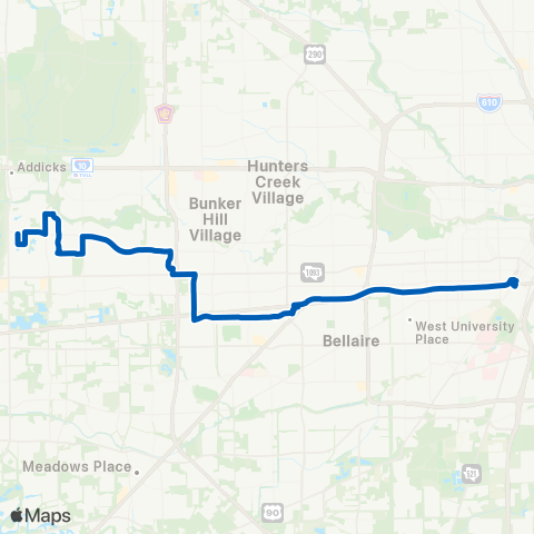 METRO Harwin Express map